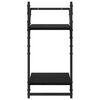 vidaXL Vegghyllesett 6 pcs Svart Eik 100 x 25 x 30 cm Konstruert tre
