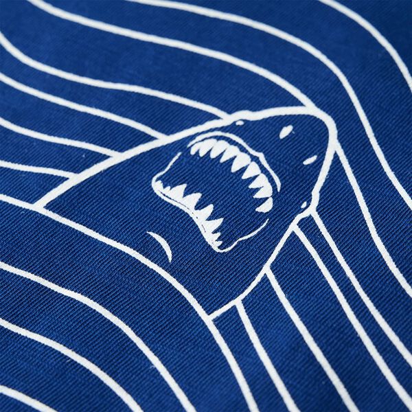 T-skjorte for barn mørkeblå 92