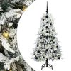 vidaXL Kunstig sammensatt juletre Hvit 120 cm PE og PVC