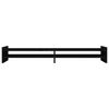 vidaXL Monitorstativ svart 100x27x15 cm heltre furu