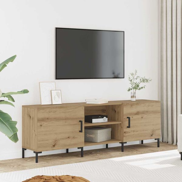 vidaXL TV-benk artisan eik 150x30x50 cm konstruert tre