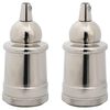 vidaXL Lampeholdere 2 stk satin nikkel E27