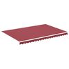 vidaXL Erstatningsduk for markise burgunder 4,5x3 m polyester
