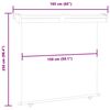 vidaXL Sidemarkise for balkong 165x250 cm svart