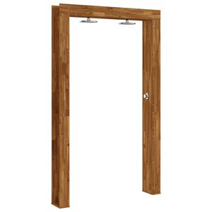 vidaXL Utend&oslash;rs dusj 226 cm Massiv akasie tre og rustfritt st&aring;l