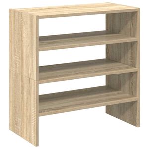 vidaXL Skostativer 2 stk stablebar sonoma eik 60x30x30,5 cm