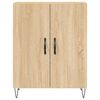 vidaXL Highboard sonoma eik 69,5x34x180 cm konstruert tre