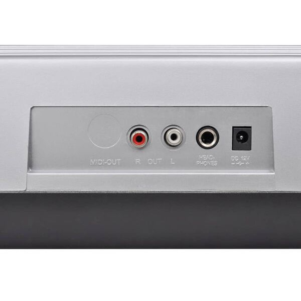 vidaXL Elektrisk keyboardsett 61 tangenter s&oslash;lv og svart