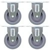 vidaXL Faste hjul 4 stk 75 mm