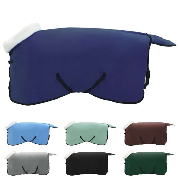 vidaXL Hestepledd Marinebl&aring; 115 cm Polar fleece