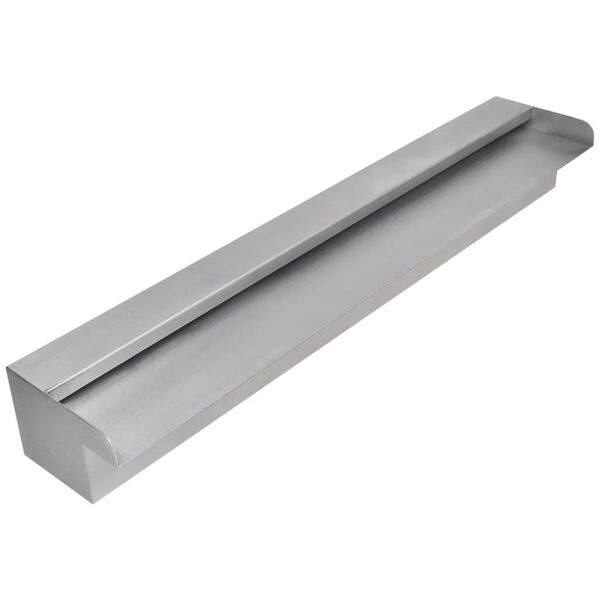 Rektangul&aelig;r foss i rustfritt st&aring;l 60 cm