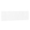 vidaXL Veggmontert sengegavl hvit 185x3x60 cm heltre furu