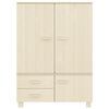 vidaXL Garderobe HAMAR honningbrun 99x45x137 cm heltre furu