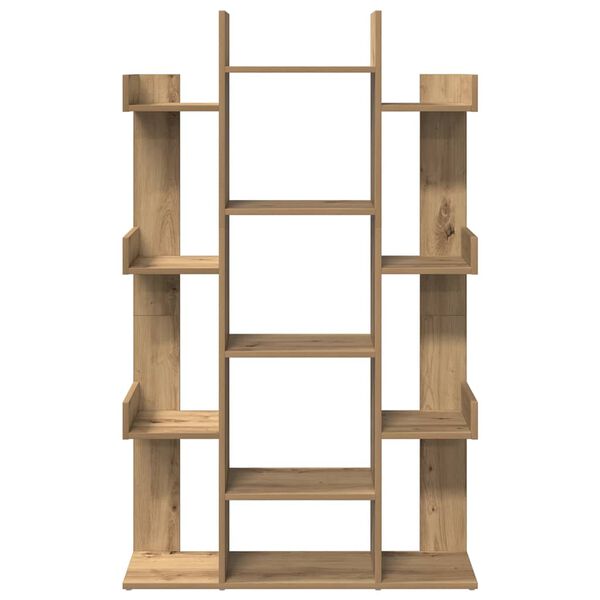 vidaXL Bokhylle artisan eik 86x25,5x140 cm konstruert tre