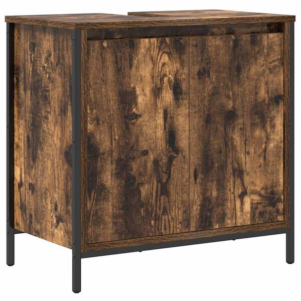 vidaXL Baderomsservantskap r&oslash;kt eik 60x34,5x60 cm