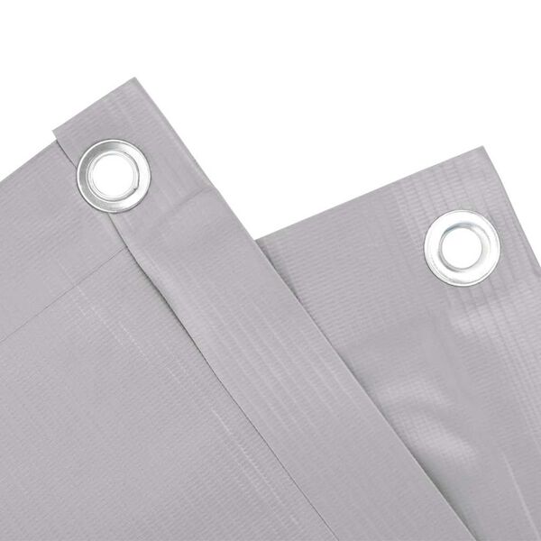 vidaXL Balkongskjerm gr&aring; 300x75 cm PVC