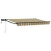 vidaXL Manuell utvidbar markise med LED-lamper 2,5 x 2 m