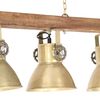vidaXL Industriell taklampe messing E27 mangotre