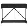 vidaXL Konsollbord Svart Eik 100 x 39 x 78,5 cm Konstruert tre