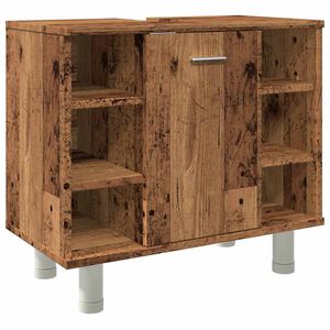 vidaXL Baderomsskap gammelt tre 60x32x53,5 cm konstruert tre