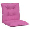 vidaXL Stolputer med lav ryggst&oslash;tte 2 stk rosa 100x50x7 cm stoff