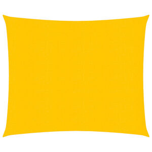 vidaXL Solseil 160 g/m&sup2; firkantet gul 5x5 m HDPE