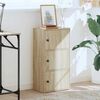 vidaXL Bokhylle sonoma eik 40x24x77 cm konstruert tre