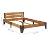 vidaXL Sengeramme med b&oslash;rstet finish heltre akasie 160x200 cm