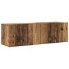 vidaXL Vegghengte TV-benker 6 stk gammelt tre konstruert tre