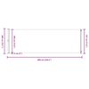 vidaXL Uttrekkbar sidemarkise 200x600 cm svart