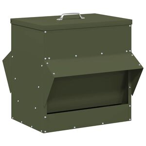 vidaXL H&oslash;nsefutteral Olivengr&oslash;nn 40,5 x 45 x 41 cm 20 kg
