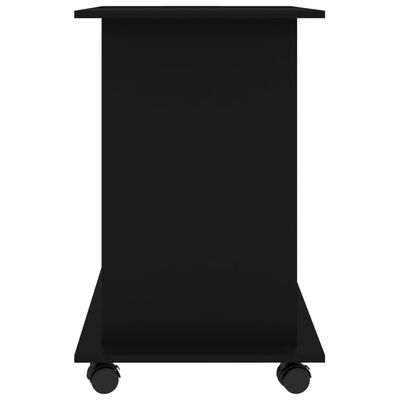 vidaXL Databord svart 80x50x75 cm sponplate