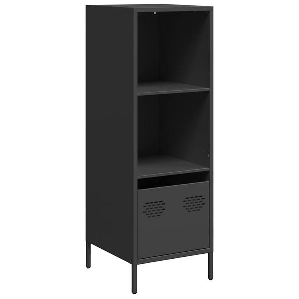 vidaXL Highboard svart 35x39x103,5 cm stål