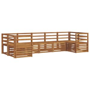 vidaXL Seksjonssofa Sett 7 pcs Naturlig