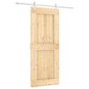 vidaXL Skyved&oslash;r Naturlig og Hvit 85 x 210 cm Massiv Furu Tre