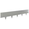vidaXL Gjerdekant 20 pcs 100 x 20 cm St&aring;l S&oslash;lv