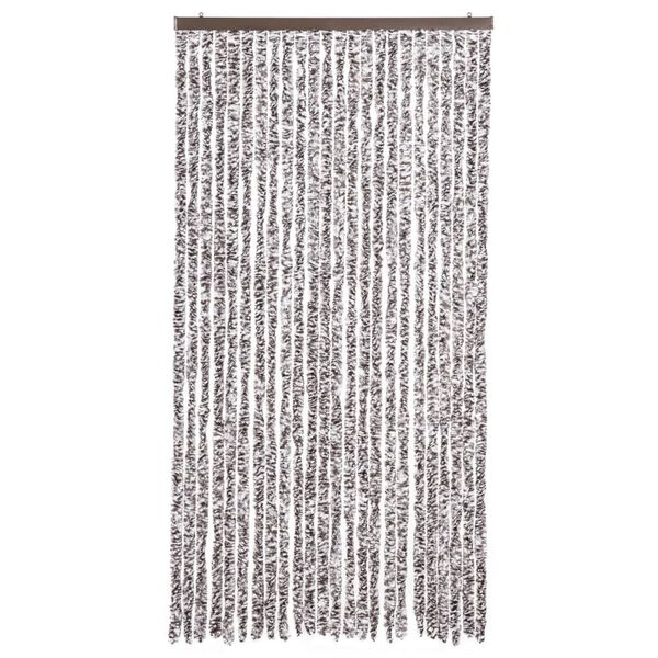 vidaXL Fluegardin brun og beige 100x230 cm chenille
