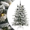 vidaXL Kunstig sammensatt juletre Hvit 150 cm PE og PVC