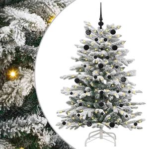 vidaXL Kunstig sammensatt juletre Hvit 150 cm PE og PVC