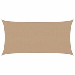 vidaXL Solseil 160 g/m&sup2; gr&aring;brun 2,5x4,5 m HDPE
