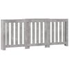 vidaXL Radiatordeksel betonggr&aring; 205x21,5x83,5 cm konstruert tre
