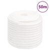 vidaXL B&aring;ttau helhvit 16 mm 50 m polypropylen