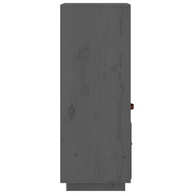 vidaXL Highboard grå 34x40x108,5 cm heltre furu