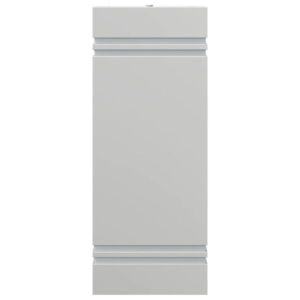 vidaXL Veggmontert utelampe sølv rustfritt stål