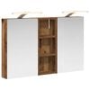 vidaXL Baderomsskapsett 3 stk. 80 x 10,5 x 50 cm Konstruert tre