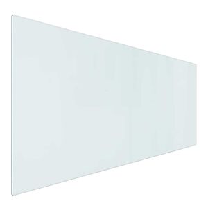 vidaXL Peisglassplate Gjennomsiktig 120 x 50 cm Glass