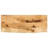 vidaXL Bordplate 70x30x2,5 cm naturlig kant grovt heltre mangotre
