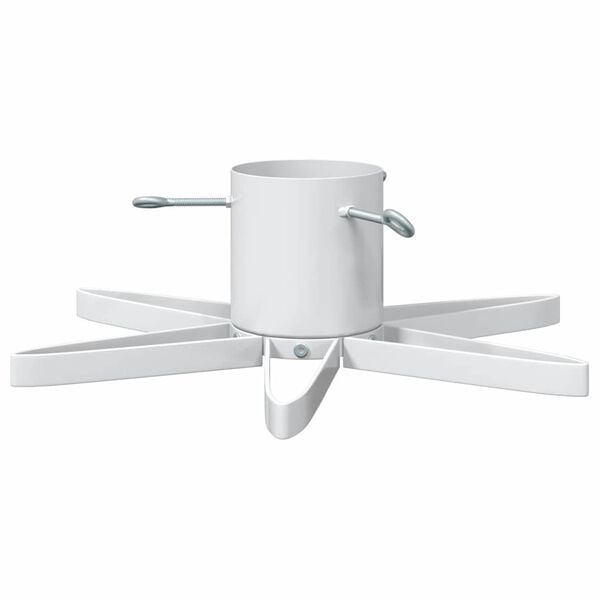 vidaXL Juletre Stand 1.73 med vanntank Hvit 50 x 50 x 15,5 cm St&aring;l