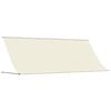 vidaXL Uttrekkbar markise kremhvit 350x150 cm stoff og st&aring;l