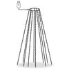 vidaXL Nettlys for juletre med 400 LED flerfarget 400 cm